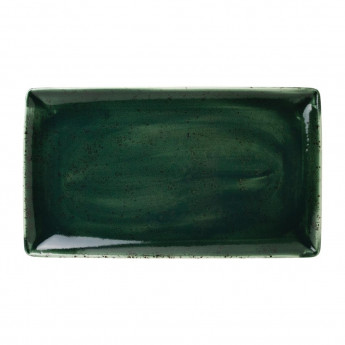 Steelite Vesuvius Rectangle Three Burnt Emerald 330 x 190mm (Pack of 12) - Click to Enlarge