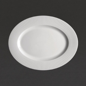 Steelite Willow Oval Plate. length 330mm. (Pack of 12) - Click to Enlarge