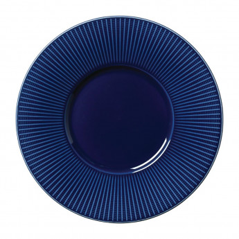 Steelite Willow Azure Gourmet Plates Medium Well Blue 285mm (Pack of 6) - Click to Enlarge