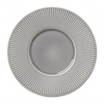 Steelite Willow Mist Gourmet Plates Medium Well Grey 285mm (Pack of 6) - Click to Enlarge