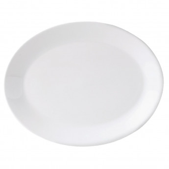 Steelite Monaco White Mandarin Oval Dishes 330mm (Pack of 12) - Click to Enlarge