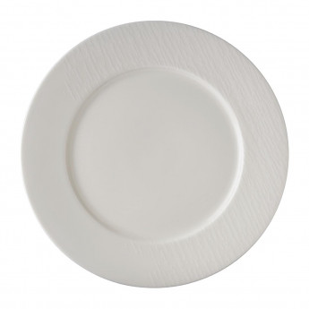 Royal Crown Derby Bark White Flat Rim Plate 270mm (Pack of 6) - Click to Enlarge