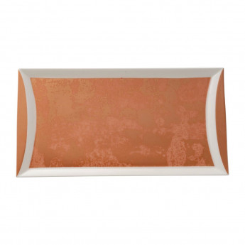 Royal Crown Derby Crushed Velvet Copper Rectangle Tray 320x160mm (Pack of 6) - Click to Enlarge