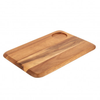 Rounded Acacia Wooden Serving Board - Click to Enlarge