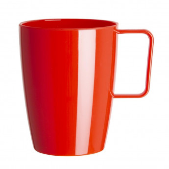 Olympia Kristallon Polycarbonate Handled Beakers Red 284ml (Pack of 12) - Click to Enlarge