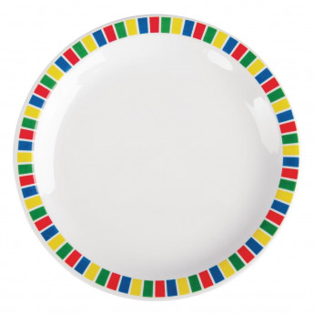 Olympia Kristallon Fairground Melamine Side Plates 160mm (Pack of 12) - Click to Enlarge