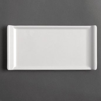 Olympia Kristallon Melamine Platter White 300 x 150mm - Click to Enlarge