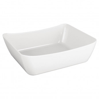 Olympia Kristallon Curve Crock 1/2GN White - Click to Enlarge