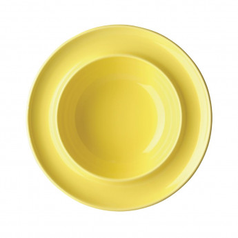 Olympia Heritage Raised Rim Bowls Yellow 205mm (Pack of 4) - Click to Enlarge