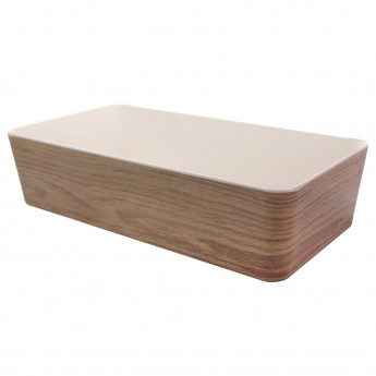 Creative Melamine Bento Box Outer Box Light Oak 348x180x78mm (Pack of 3) - Click to Enlarge