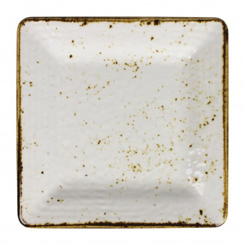 Steelite Craft Melamine Square Plates White 178mm (Pack of 6) - Click to Enlarge