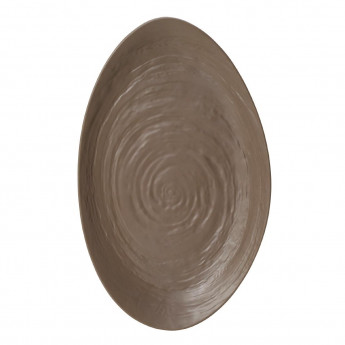 Steelite Scape Mushroom Melamine Oval Platter 400mm - Click to Enlarge