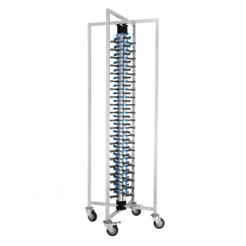 Vogue Mobile Plate Rack 84 Plates - Click to Enlarge