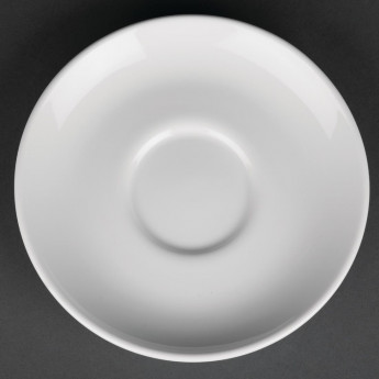 Royal Porcelain Classic White Cappuccino Saucers 150mm (Pack of 12) - Click to Enlarge