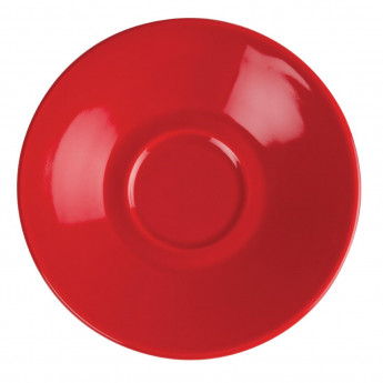 Olympia Cafe Espresso Saucers Red 116.5mm (Pack of 12) - Click to Enlarge