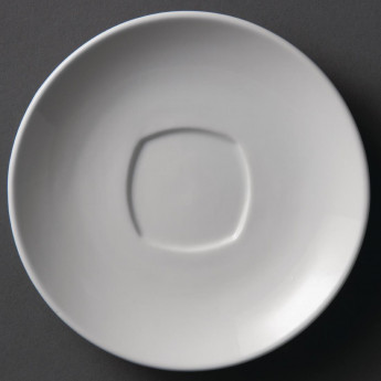 Olympia Whiteware Rounded Square Saucers 150mm (Pack of 12) - Click to Enlarge