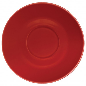 Olympia Cafe Saucers Red 158mm (Pack of 12) - Click to Enlarge