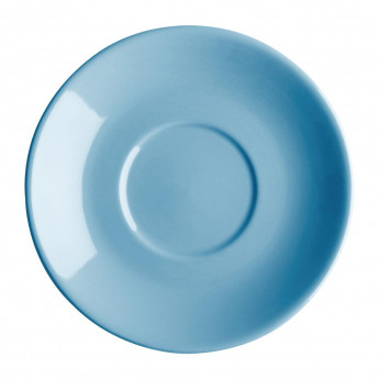 Olympia Cafe Flat White Saucers Blue 135mm (Pack of 12) - Click to Enlarge