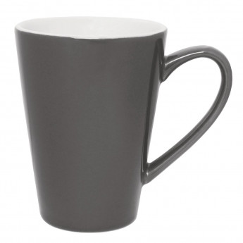Olympia Cafe Latte Cups Charcoal 340ml (Pack of 12) - Click to Enlarge