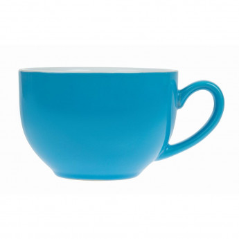 Olympia Cafe Cappuccino Cups Blue 340ml (Pack of 12) - Click to Enlarge