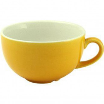 Churchill New Horizons Colour Glaze Cappuccino Cups Yellow 340ml - Click to Enlarge