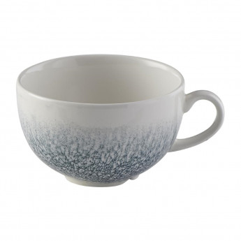 Churchill Raku Duo Cappuccino Cup Topaz Blue 340ml (Pack of 12) - Click to Enlarge