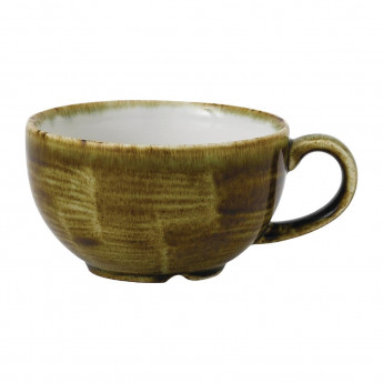 Stonecast Plume Olive Cappuccino Cup 8oz (Pack of 12) - Click to Enlarge