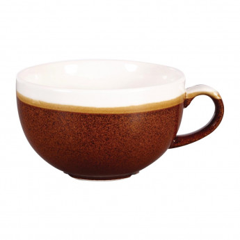 Churchill Monochrome Cappuccino Cup Cinnamon Brown 225ml (Pack of 12) - Click to Enlarge