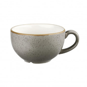 Churchill Stonecast Cappuccino Cup Peppercorn Grey 8oz (Pack of 12) - Click to Enlarge