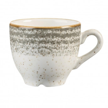 Churchill Studio Prints Homespun Stone Grey Espresso Cup 100ml 3.5oz - Click to Enlarge