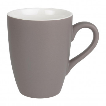 Olympia Matt Pastel Mug Grey 340ml (Pack of 6) - Click to Enlarge