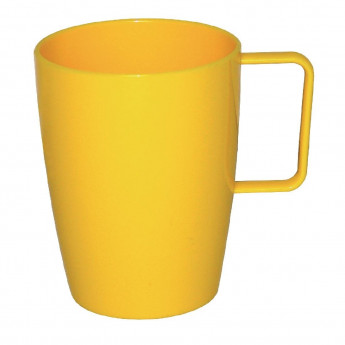 Olympia Kristallon Polycarbonate Handled Beakers Yellow 284ml (Pack of 12) - Click to Enlarge