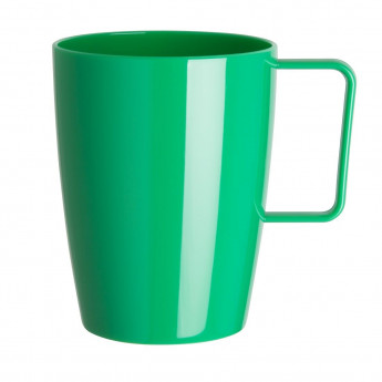 Olympia Kristallon Polycarbonate Handled Beakers Green 284ml (Pack of 12) - Click to Enlarge