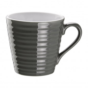 Olympia Café Aroma Mugs Charcoal 340ml (Pack of 6) - Click to Enlarge