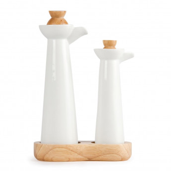 Olympia Whiteware Vinegar and Oil Set - Click to Enlarge