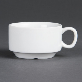 Olympia Whiteware Stacking Espresso Cups 85ml 3oz (Pack of 12) - Click to Enlarge