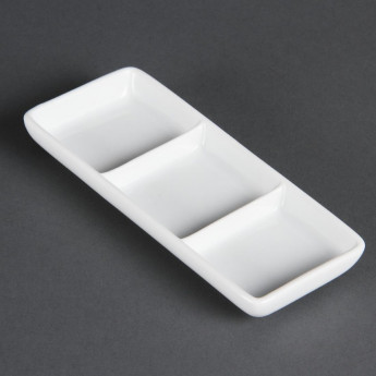 Olympia Whiteware 3 Section Dishes (Pack of 12) - Click to Enlarge