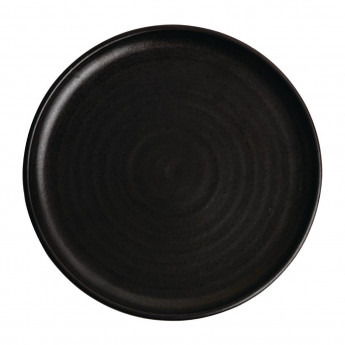 Olympia Canvas Small Rim Round Plate Delhi Black 265mm (Pack of 6) - Click to Enlarge