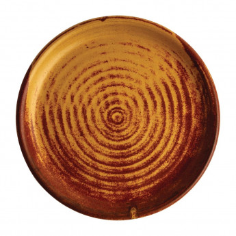 Olympia Canvas Small Rim Round Plate Sienna Rust 180mm (Pack of 6) - Click to Enlarge