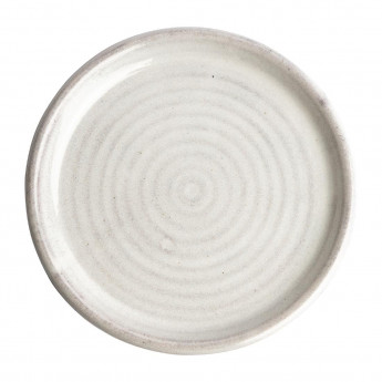 Olympia Canvas Small Rim Round Plate Murano White 180mm (Pack of 6) - Click to Enlarge