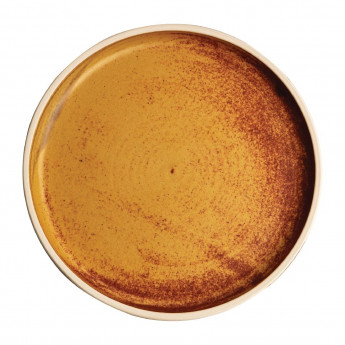 Olympia Canvas Flat Round Plate Sienna Rust 180mm (Pack of 6) - Click to Enlarge