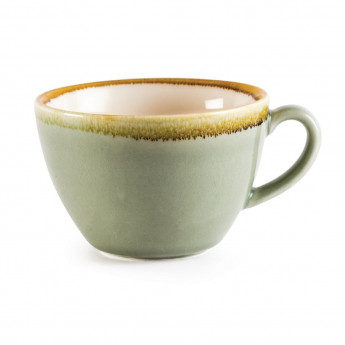 Olympia Kiln Cappuccino Cup Moss 340ml (Pack of 6) - Click to Enlarge