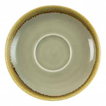 Olympia Kiln Cappuccino Saucer Moss 160mm (Pack of 6) - Click to Enlarge