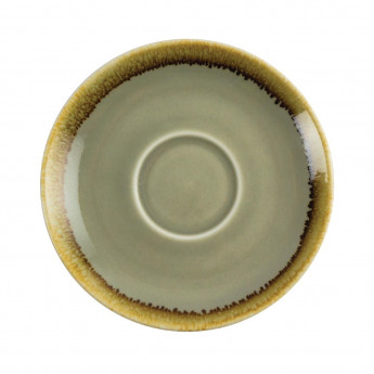 Olympia Kiln Cappuccino Saucer Moss 140mm (Pack of 6) - Click to Enlarge