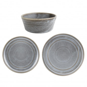 Olympia Cavolo Serve Like A Pro 18-Piece Charcoal Dusk Dinner Set - Click to Enlarge