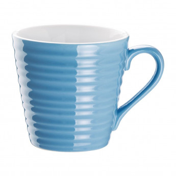 Olympia Café Aroma Mugs Blue 340ml (Pack of 6) - Click to Enlarge