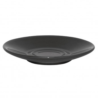 Olympia Cafe Espresso Saucers Charcoal 116.5mm (Pack of 12) - Click to Enlarge