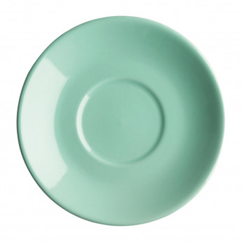 Olympia Cafe Flat White Saucers Aqua 135mm (Pack of 12) - Click to Enlarge