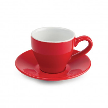 Olympia Cafe Espresso Cups Red 100ml (Pack of 12) - Click to Enlarge