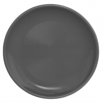Olympia Cafe Coupe Plate Charcoal 250mm (Pack of 6) - Click to Enlarge